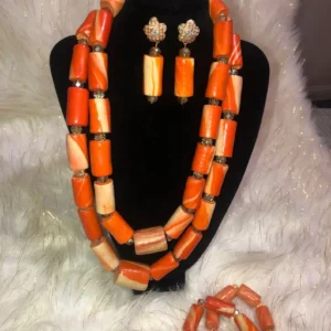 Nigerian 2 step Coral Beads/ Edo Coral Beads/ Benin Coral Beads/Nigerian Wedding Beads/African Beads