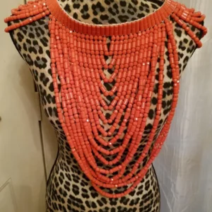 New bridal Cape Beaded Blouse / Traditional cape Blouse/igbo bridal top/edo birthday beaded top