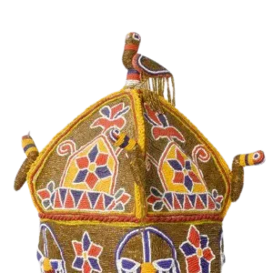 Traditional Yoruba Beaded crown (Ade)
