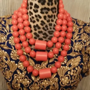 Nigerian 2 step Coral Beads/ Edo Coral Beads/ Benin Coral Beads/Nigerian Wedding Beads/African Beads