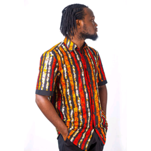 AFROCENTRIC SS SHIRTS | BLACK | GOLD