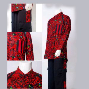 AFROCENTRIC SS SHIRTS | BLACK | RED