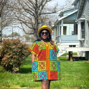 Ankara shift dress